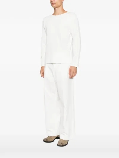 Second / Layer Zero Thermal Waffle-knit T-shirt In White