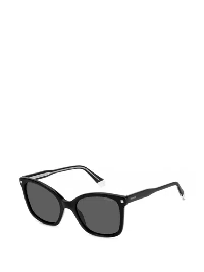 Polaroid Geometric-frame Sunglasses In Black