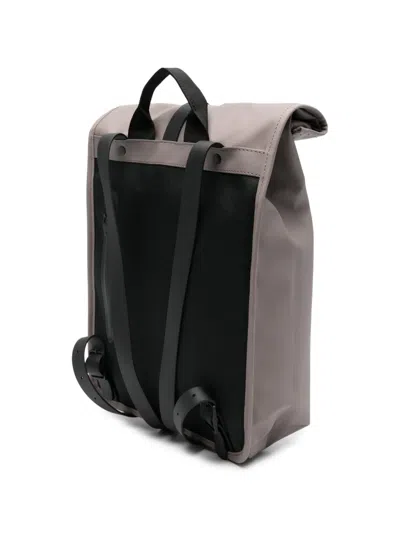 Rains Mini Rolltop Backpack In Gray