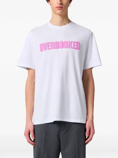 Msgm Slogan-print T-shirt In White