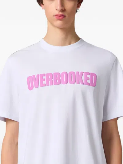 Msgm Slogan-print T-shirt In White