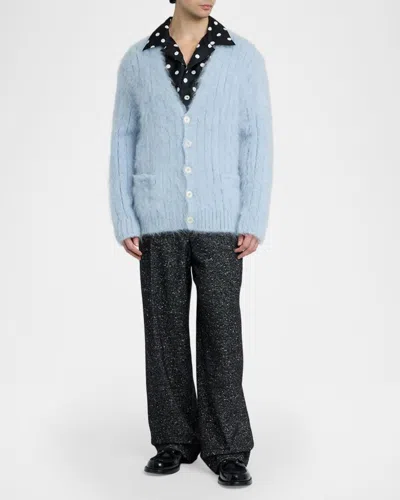 Dolce & Gabbana Wool Turtleneck Pullover In Pastelblue