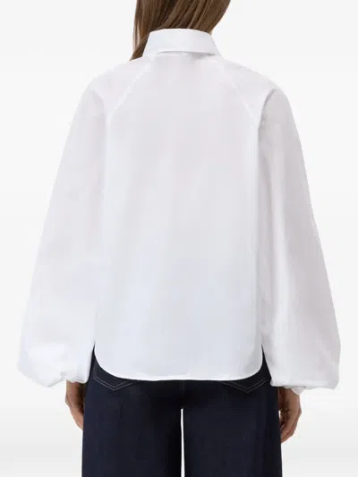 Closed Raglan Poplin Blouse In 화이트