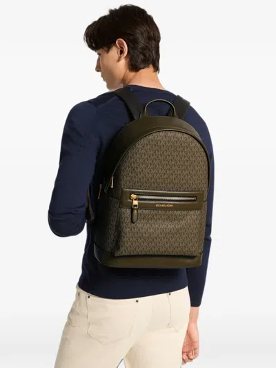 Michael Kors Jet Set Nylon Backpack In Brown