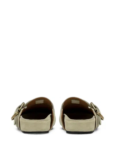 Buttero Buckle-strap Mules In Multi