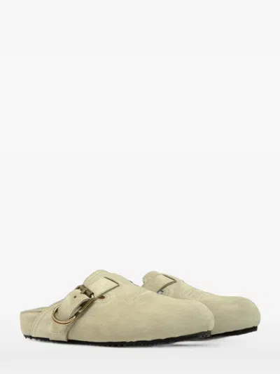 Buttero Buckle-strap Mules In Multi