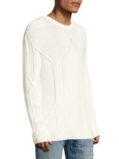 Shop Diesel Miller Rib-knit Sweater In Dove Grey