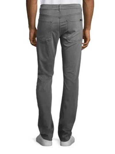 Shop 7 For All Mankind Slimmy Slim Straight Clean Pocket Jean In Aspen Grey