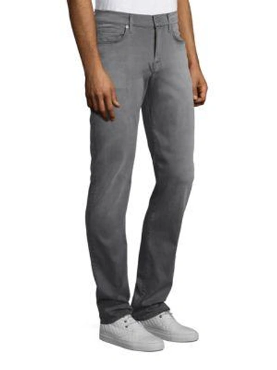 Shop 7 For All Mankind Slimmy Slim Straight Clean Pocket Jean In Aspen Grey