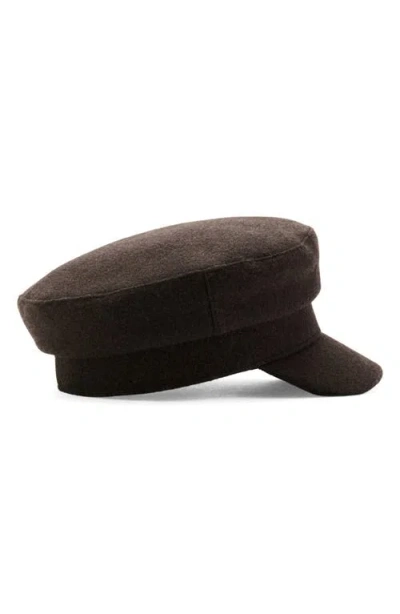 Mango Baker Boy Cap In Chocolate