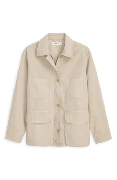 Alex Mill Painter Jacket In Herringbone In Neutral
