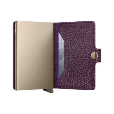 Secrid Miniwallet Pebble In Grape