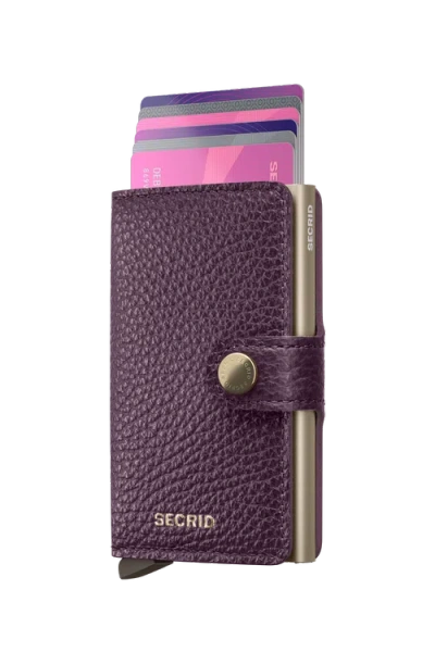 Secrid Miniwallet Pebble In Grape
