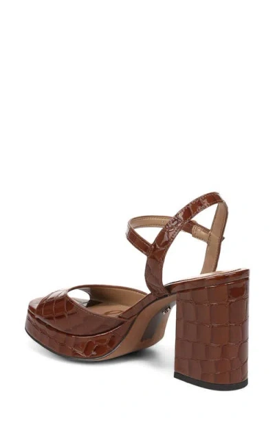 Sam Edelman Fleur Platform Sandal In Caramel