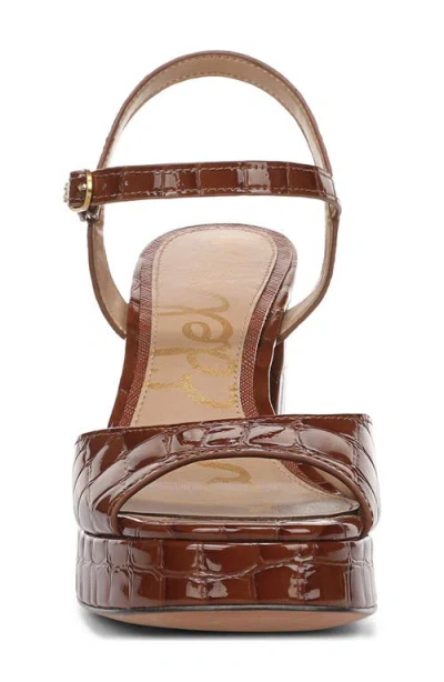 Sam Edelman Fleur Platform Sandal In Caramel