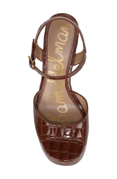 Sam Edelman Fleur Platform Sandal In Caramel