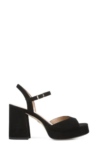 Sam Edelman Fleur Platform Sandal In Black Suede