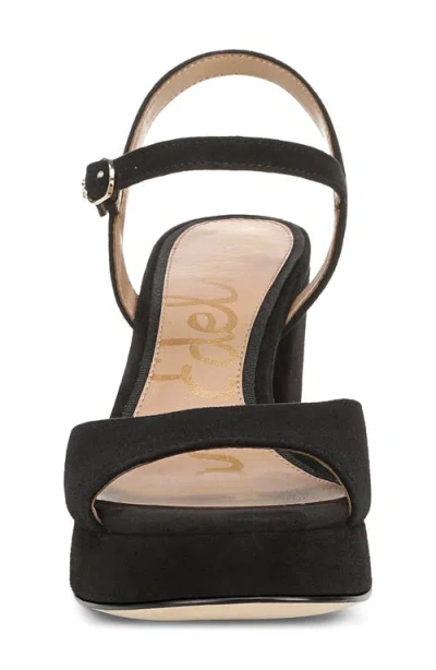 Sam Edelman Fleur Platform Sandal In Black Suede