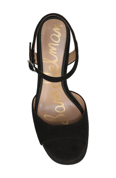 Sam Edelman Fleur Platform Sandal In Black Suede