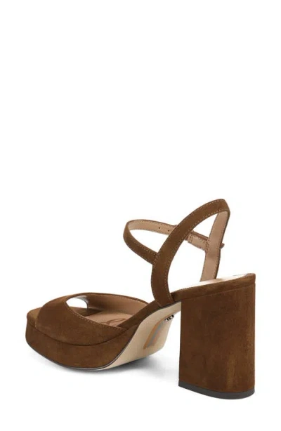 Sam Edelman Fleur Platform Sandal In Warm Nutmeg