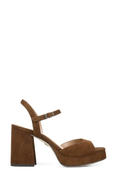 Sam Edelman Fleur Platform Sandal In Warm Nutmeg