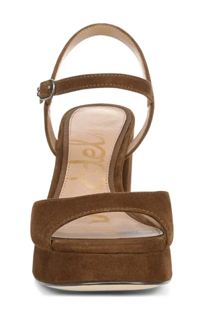 Sam Edelman Fleur Platform Sandal In Warm Nutmeg