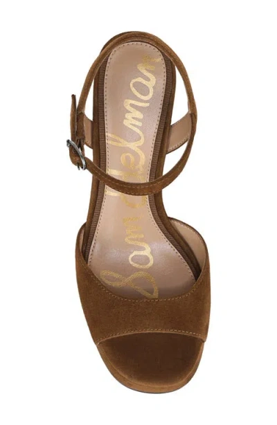Sam Edelman Fleur Platform Sandal In Warm Nutmeg