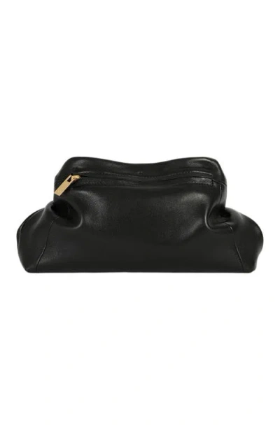 Balmain Dinner At 8 Small Smooth Leather Bag In Black