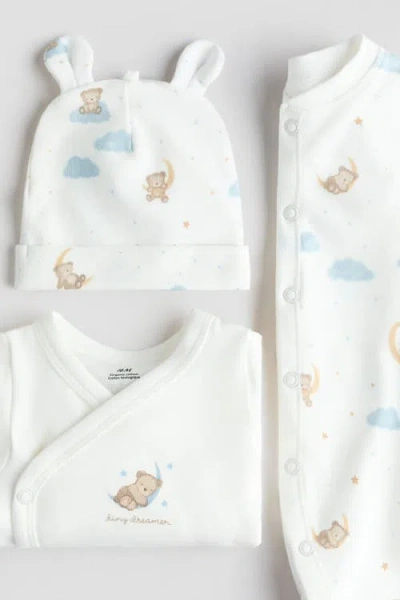 H&m 3-piece Cotton Set In Multi