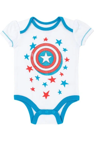 Marvel Avengers 3-pack Bodysuits And Headband Set In Multi