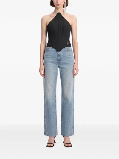 Khaite Danielle Ttretch Jeans In Blue