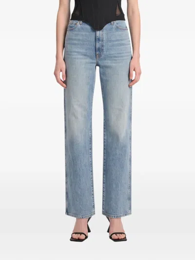 Khaite Danielle Ttretch Jeans In Blue