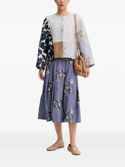 Munthe Naime Sequin-embellished Patchwork Jacket In Multi