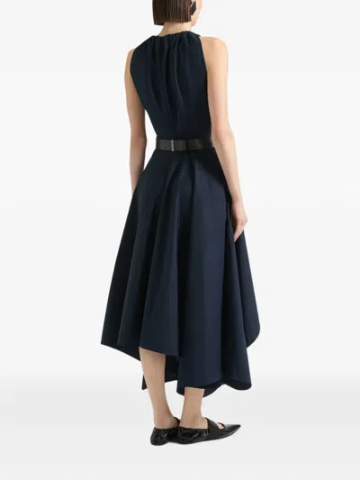 Givenchy Asymmetric-hem Dress In Blue