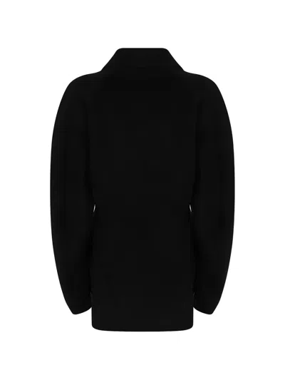 Rohe Double-faced Sculptural Wool Jacket In Black