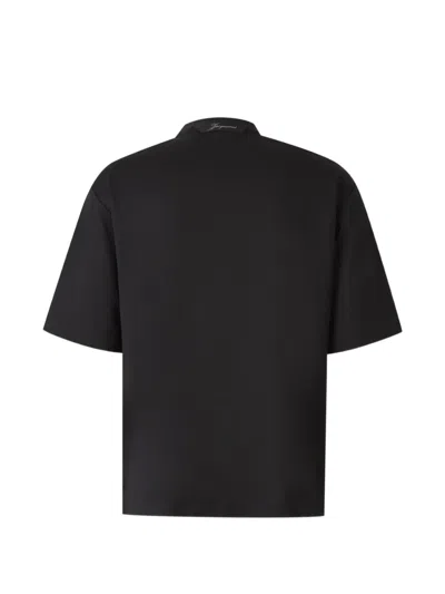 Jacquemus Logo-detail T-shirt In Black