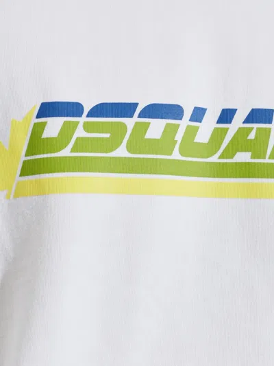 Dsquared2 Logo-print Cotton T-shirt In White