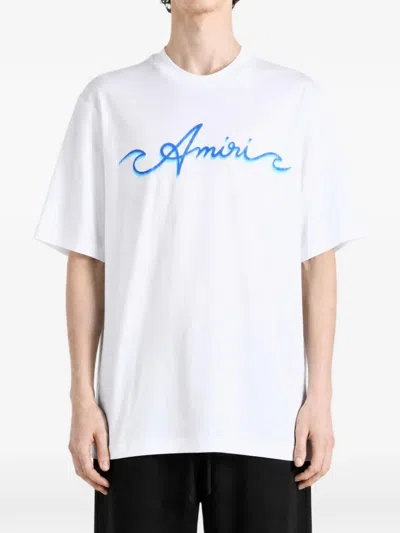 Amiri Logo-print T-shirt In White