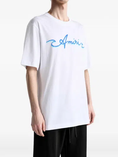 Amiri Logo-print T-shirt In White