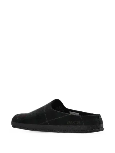 Birkenstock Amsterdam Wrapped Dip Check-pattern Mules In Black