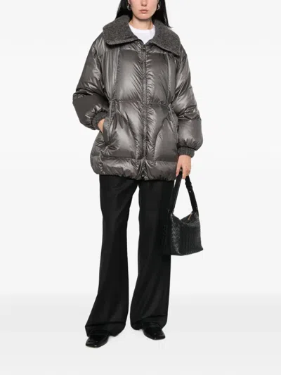 Panicale Quilted Drawstring Jacket In Multi