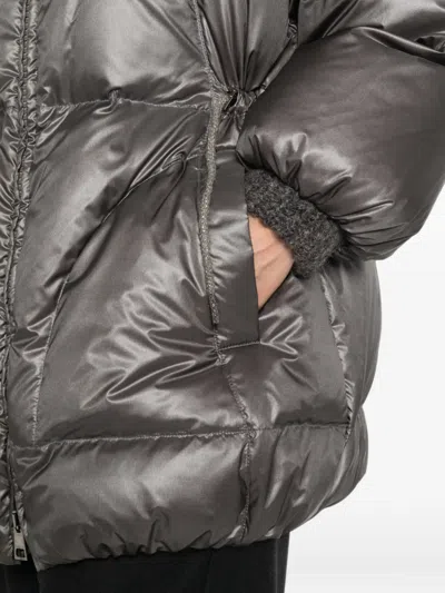 Panicale Quilted Drawstring Jacket In Multi