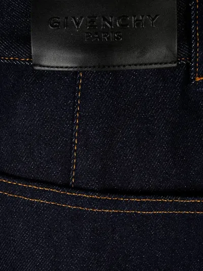 Givenchy Contrast-stitch Jeans In Blue