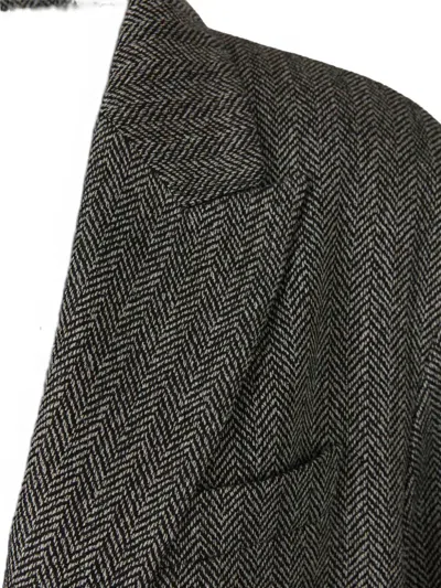 Dsquared2 Herringbone-pattern Blazer In Gray