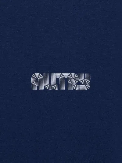 Autry Record Logo-print T-shirt In Blue