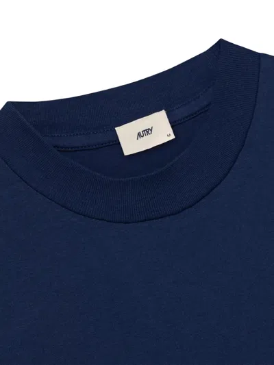 Autry Record Logo-print T-shirt In Blue