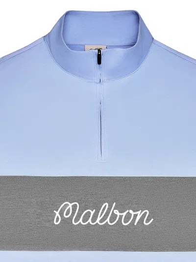 Malbon Horizon Panelled Pullover In Blue