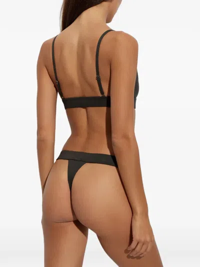 Dsquared2 Logo Triangle Bra In Brown