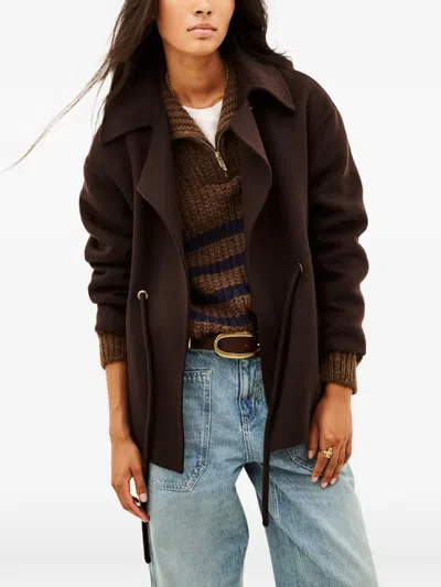 Ba&sh Kam Drawstring Coat In Brown