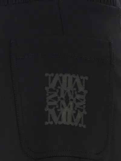 Max Mara Drawstring-waist Track Pants In Black